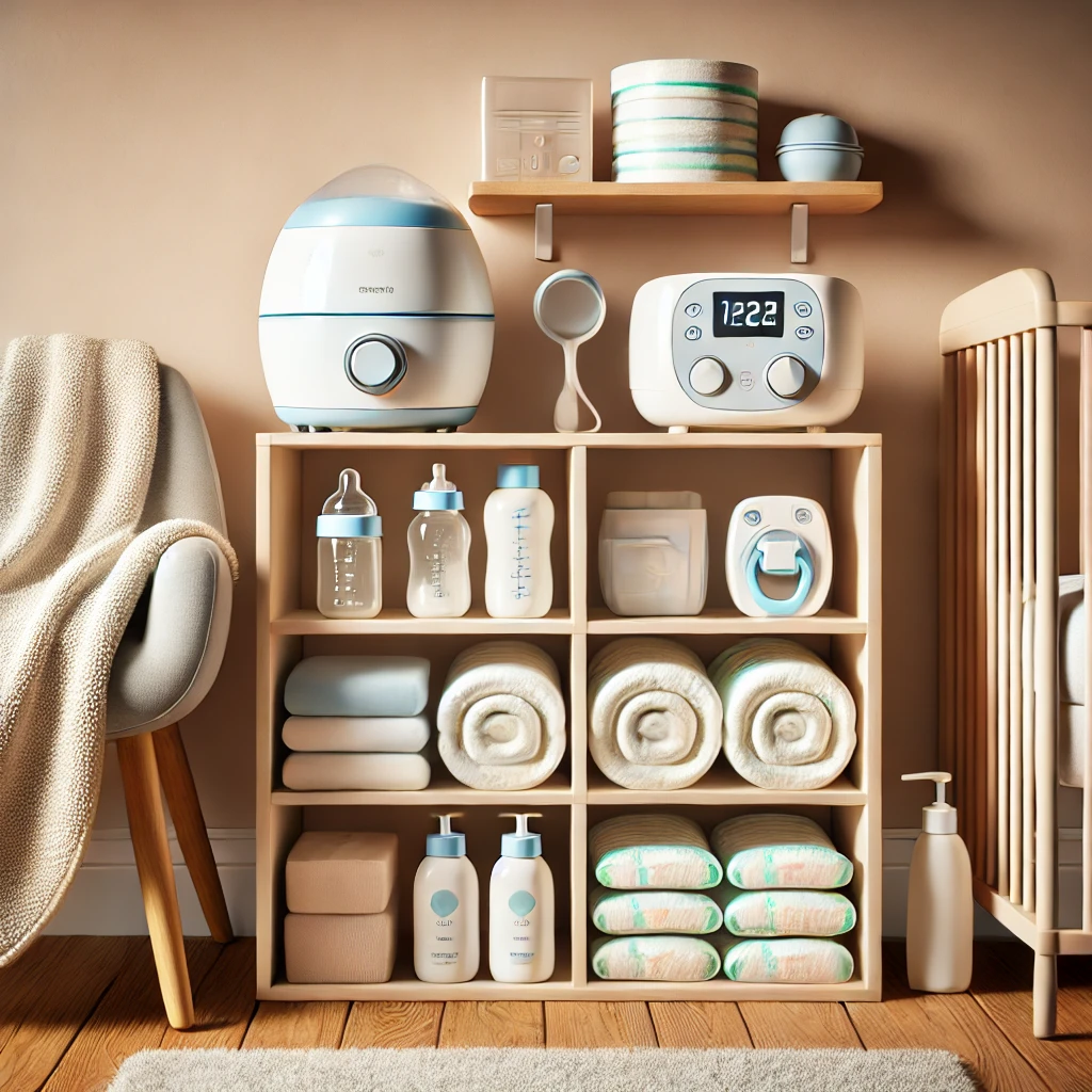 필수 육아템이 정리된 깔끔한 구성 이미지