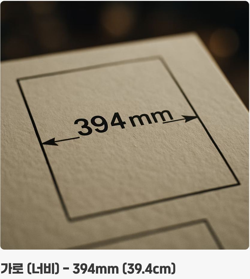 그래서 정확한 크기는? (cm, mm)