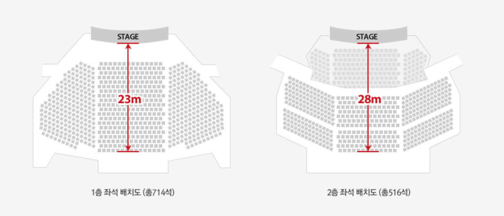 샤롯데씨어터 좌석 시야 확인하기