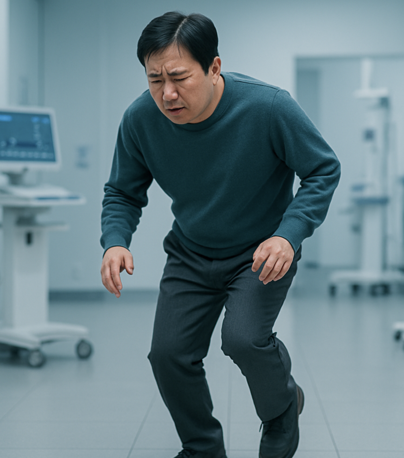 결정적 차이 3: 걷는 데는 문제없다 vs 비틀거리는 걸음