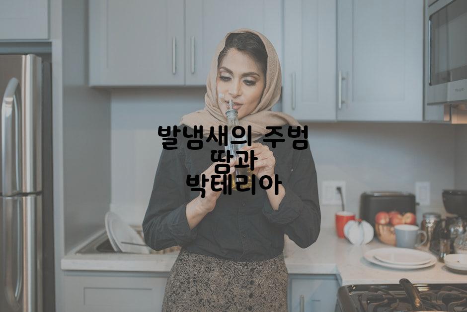 발냄새의 주범 땀과 박테리아
