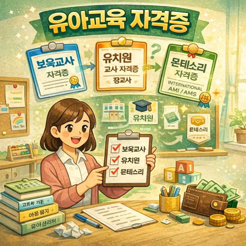 유아교육 자격증 추천 TOP 5|취업에 도움 되는 순서