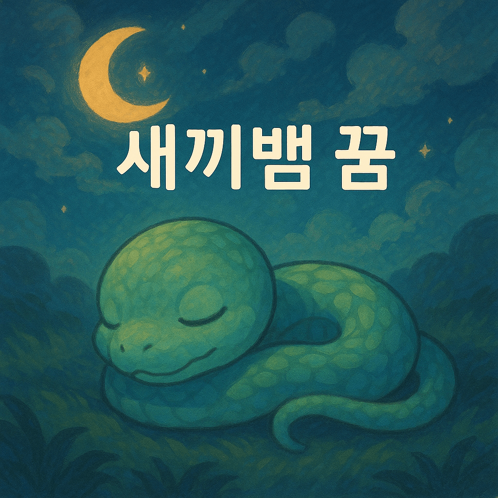 새끼뱀 꿈 해몽