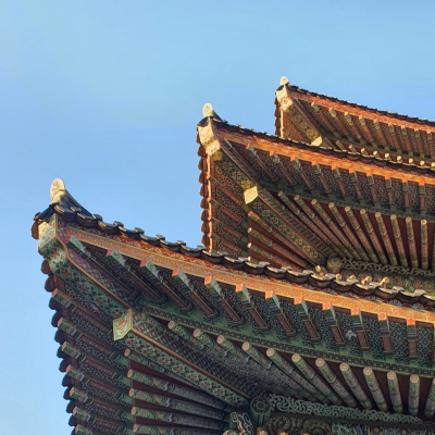 아름다운처마단청모습