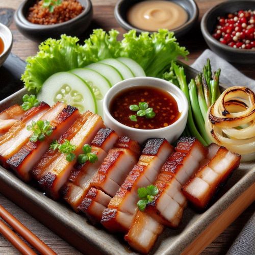 삼겹살과 딥핑소스