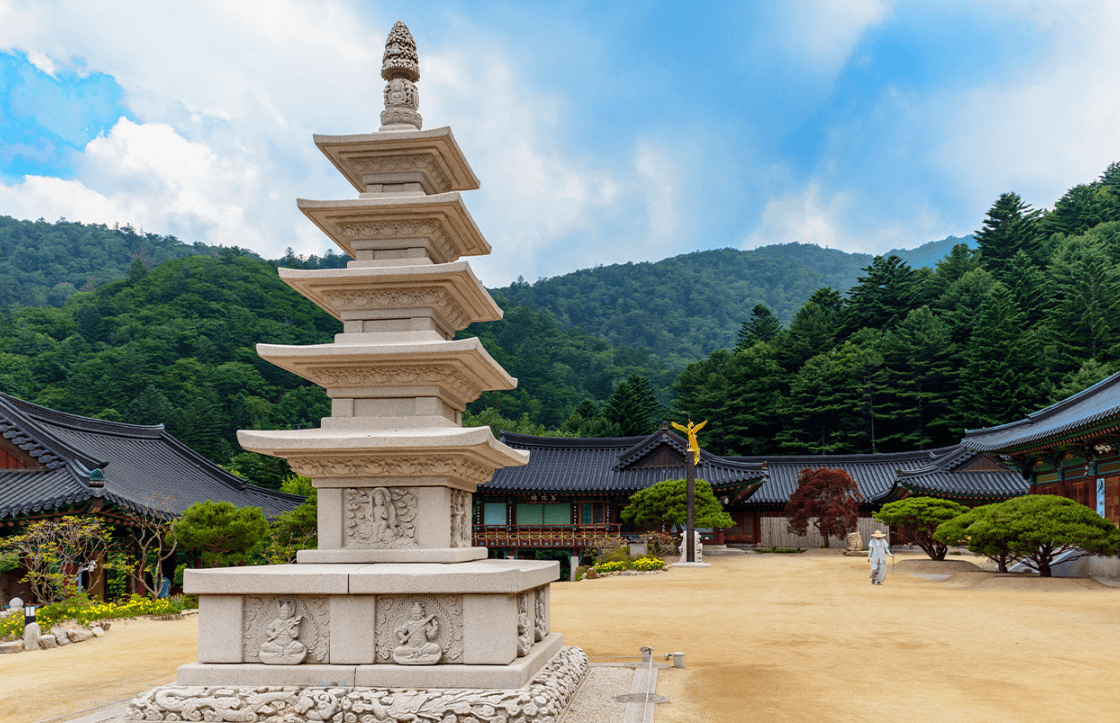 왼쪽부터 월정사&amp;#44; 상원사&amp;#44; 오대산 국립공원