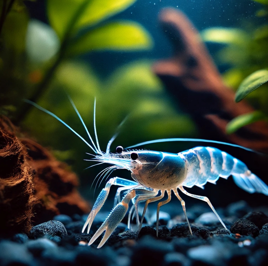 수족관에 있는 핏불새우