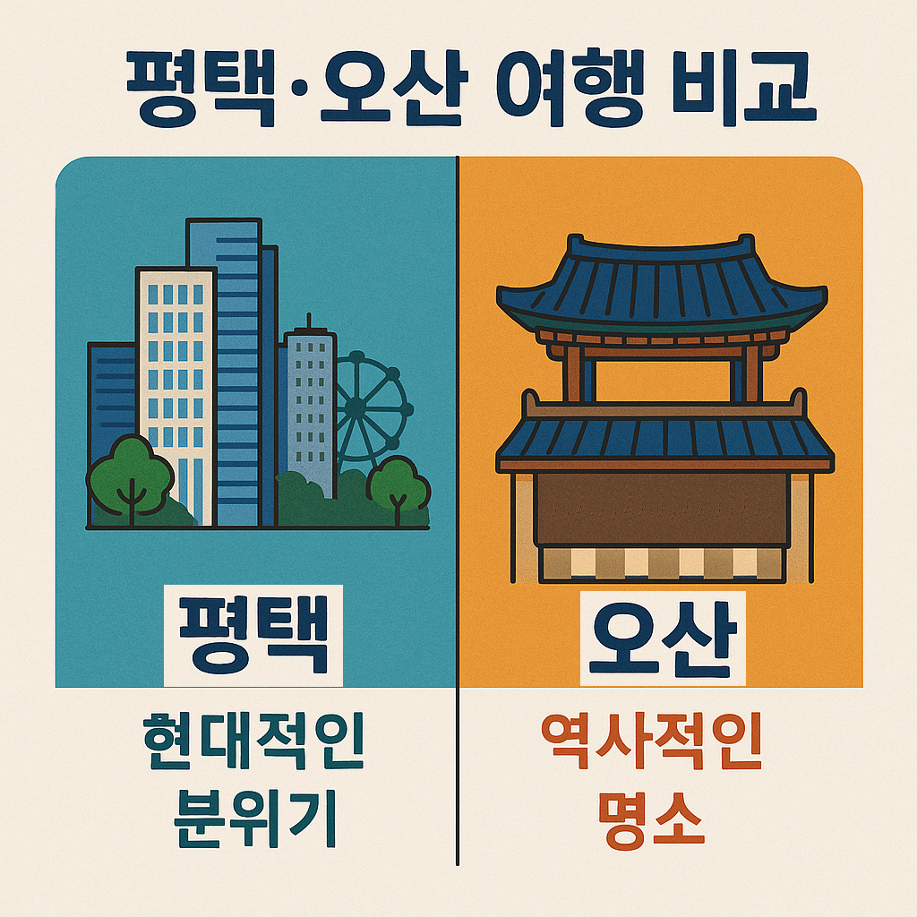 평택·오산 여행 비교(관광특구,여행코스,맛집)