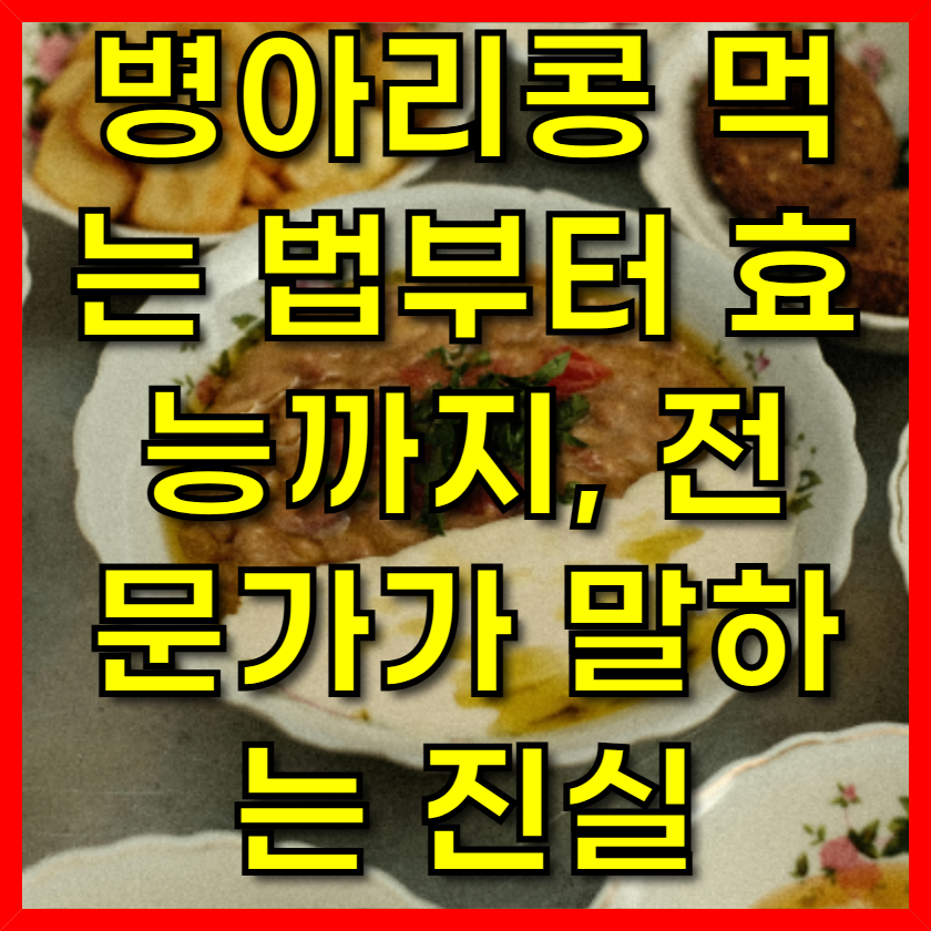 병아리콩 먹는 법부터 효능까지, 전문가가 말하는 진실