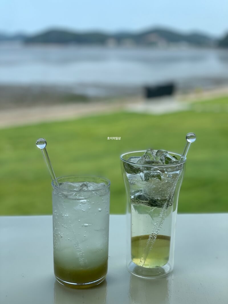 대부도 카페 뮤시엄 신상 카페 - 에이드&모히또