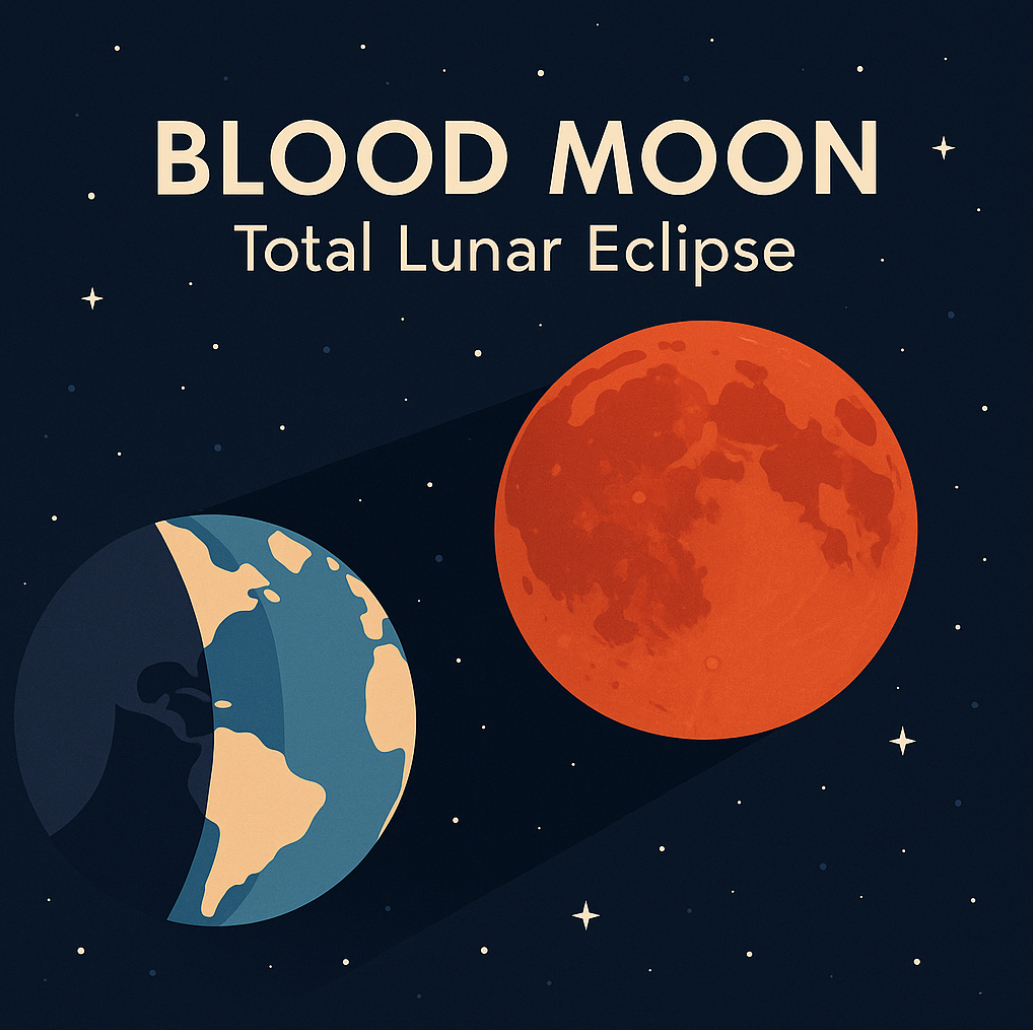지난 밤 붉게 물든 하늘, 블러드문 개기월식 이야기