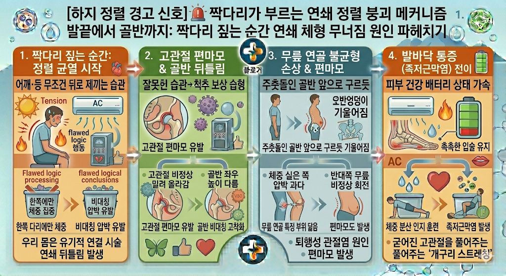 하지 정렬 경고 신호