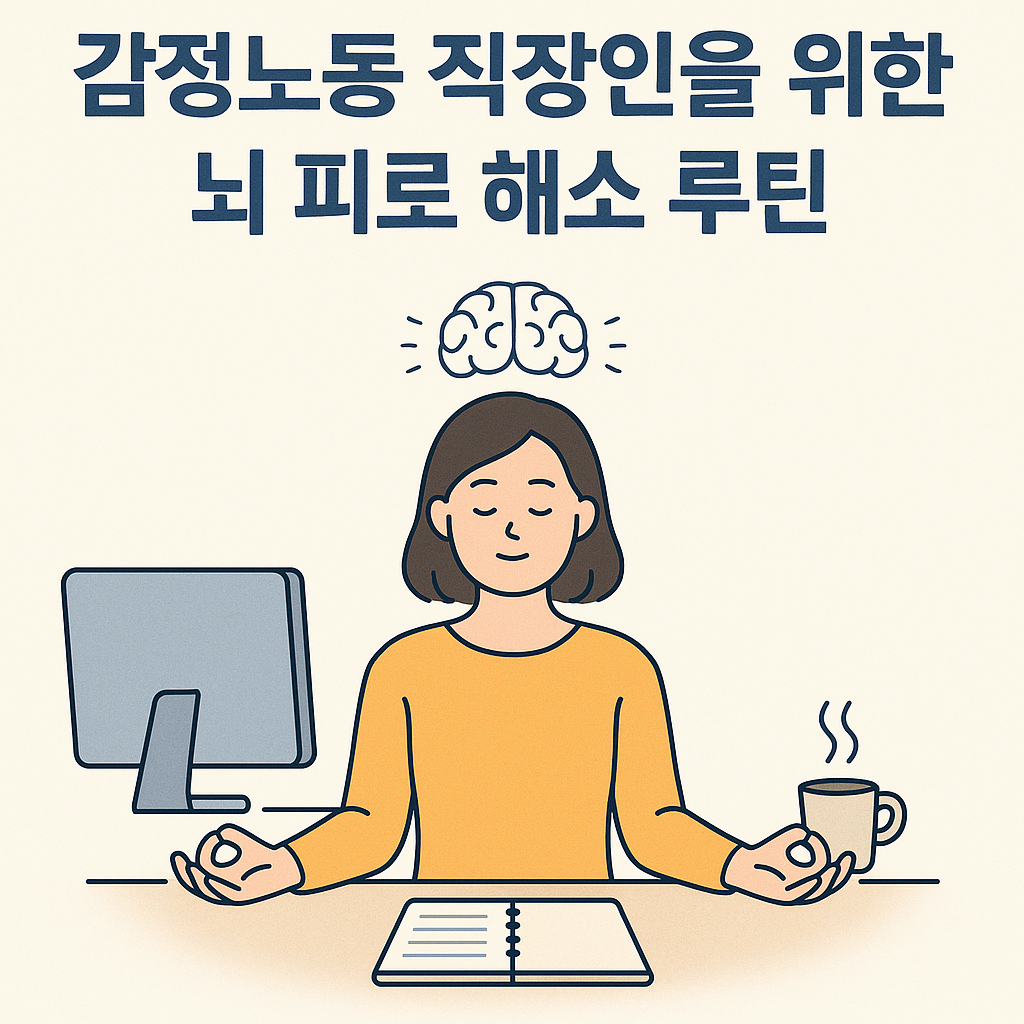 감정노동 직장인을 위한 뇌 피로 해소 루틴