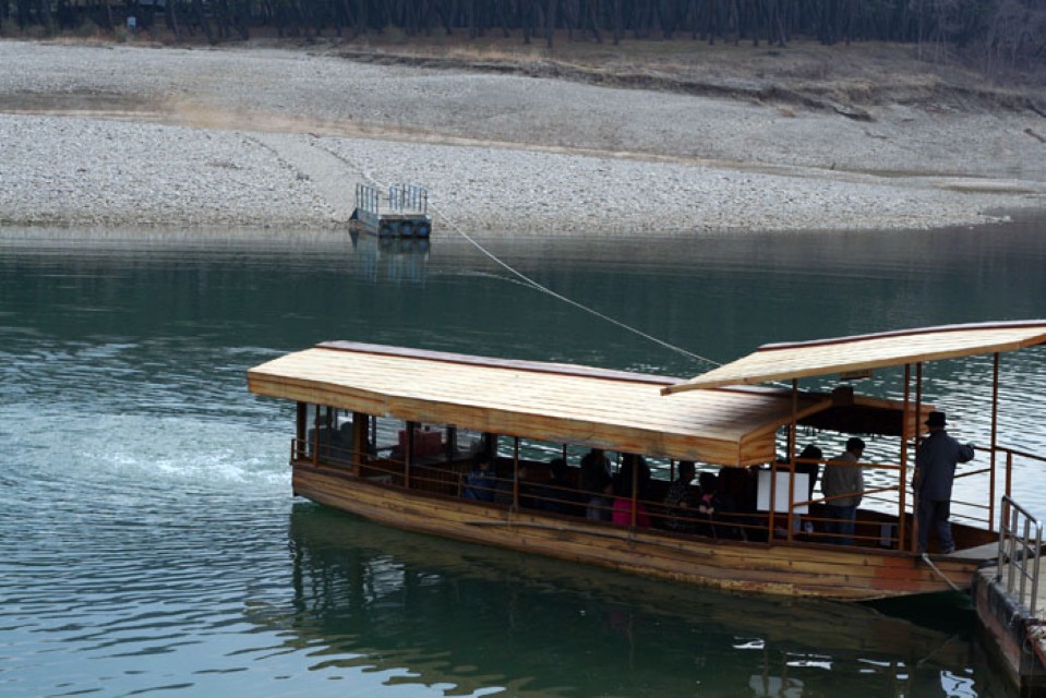 영월 철령포 나루터 나룻배 모습