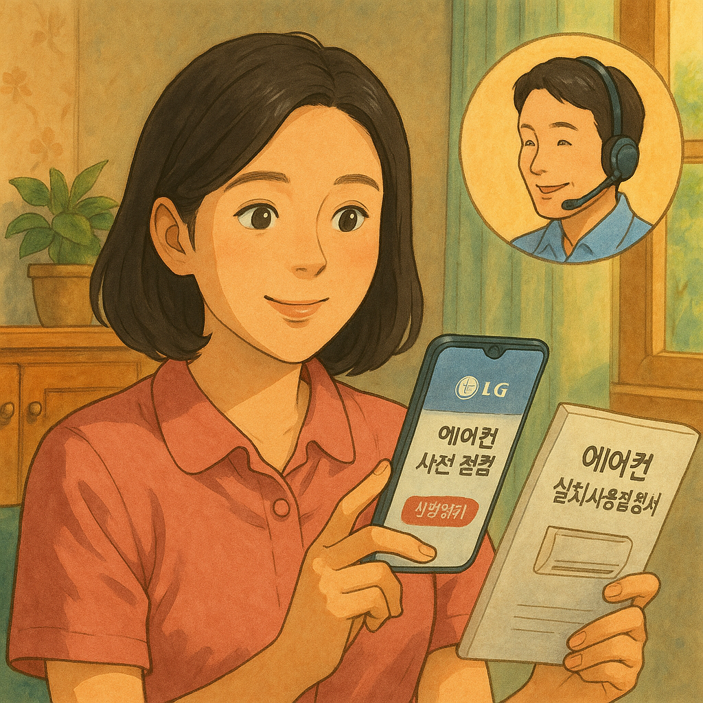 LG 에어컨 -사전 점검- 신청 방법-무상기간- 총정리