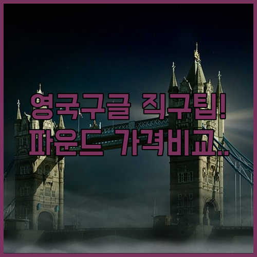 영국 구글 바로가기 주소와 파운드화 ..