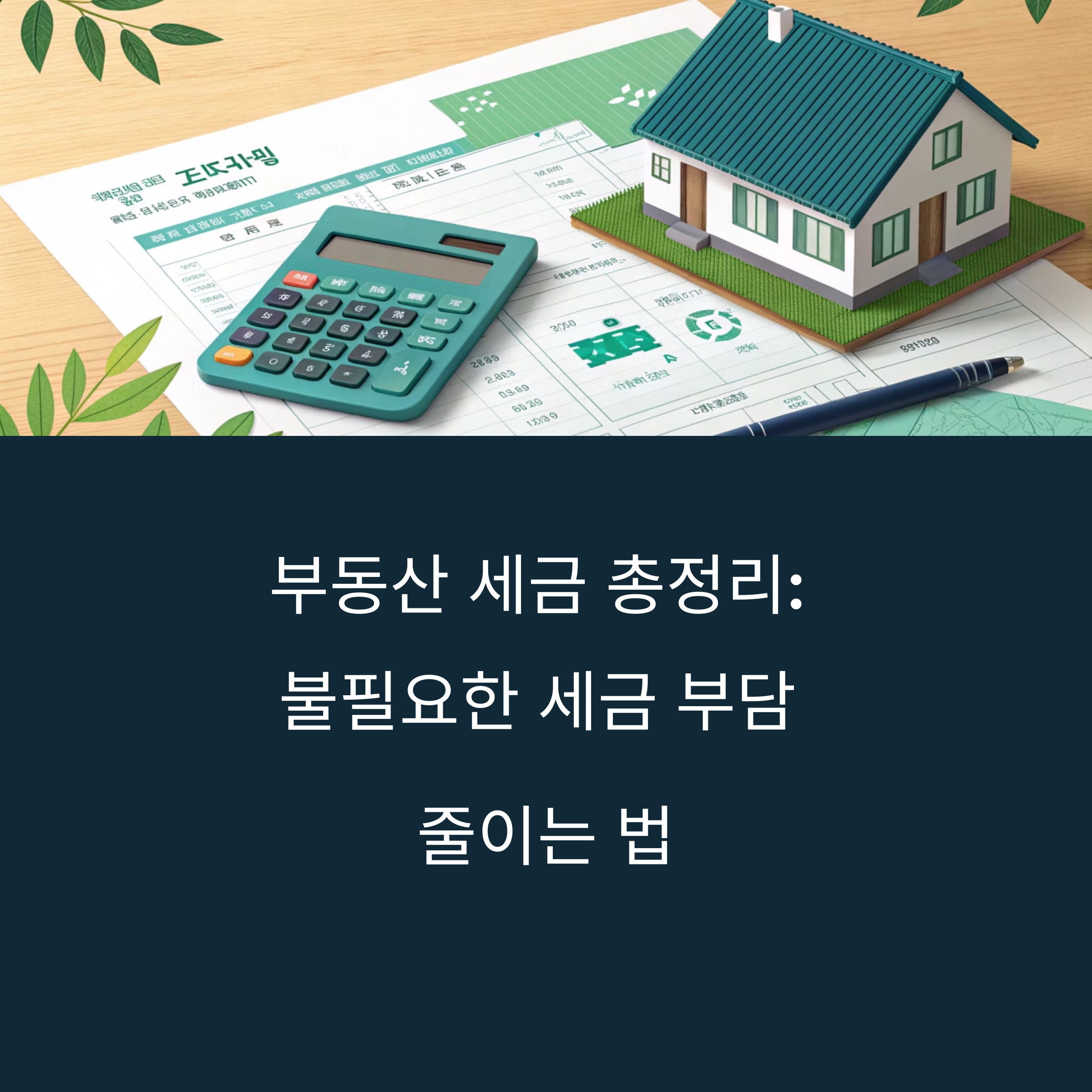부동산 세금 종류와 신고 절차, 절세 전략까지 총정리