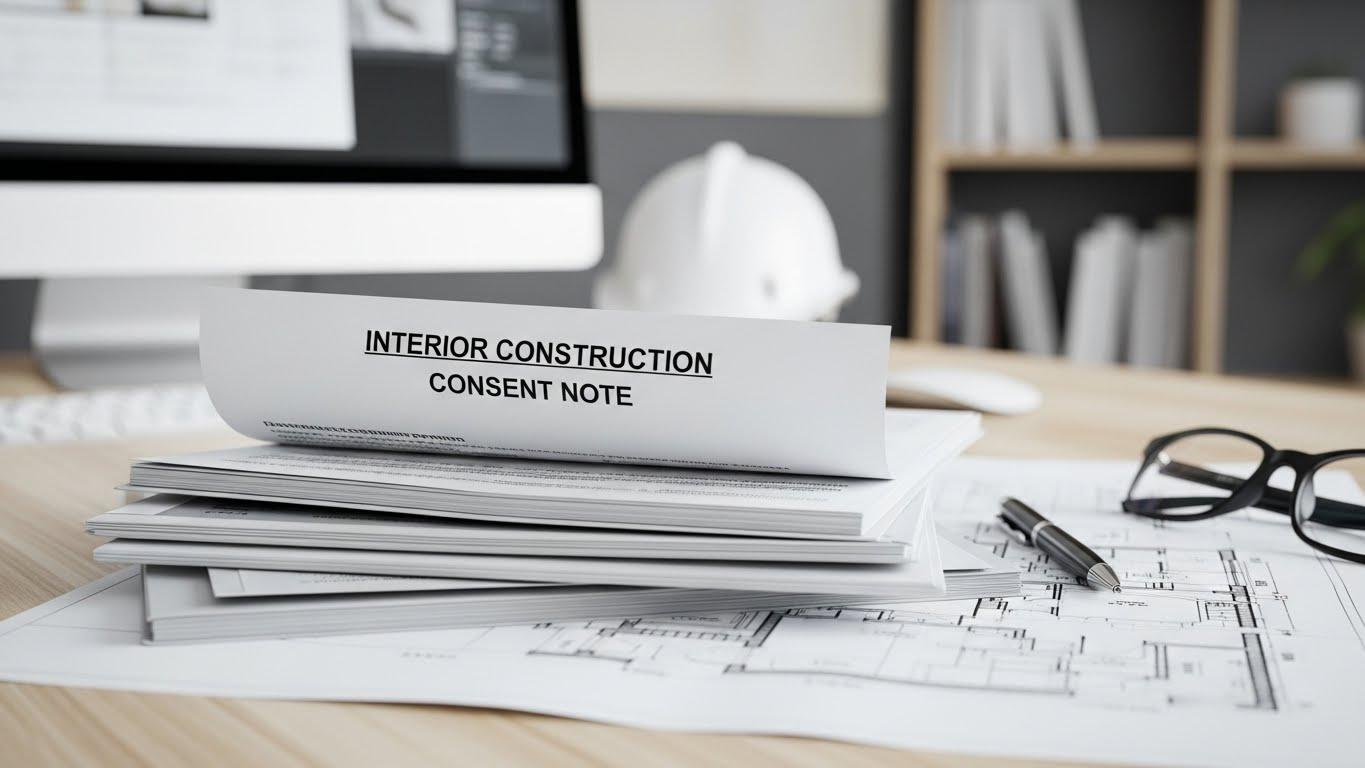 인테리어 공사 양해 쪽지