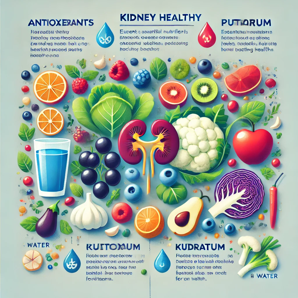 "신장 건강을 지원하는 필수 영양소가 풍부한 음식 리스트"