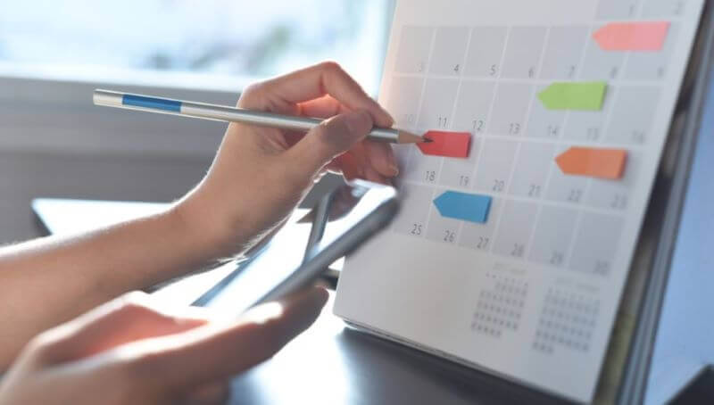 세금신고 스케쥴 이미지