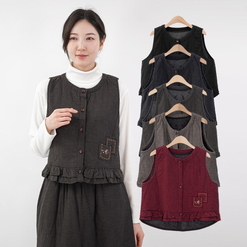 모슬린 엄마옷 2온스 면생활한복 조끼 KD112141
