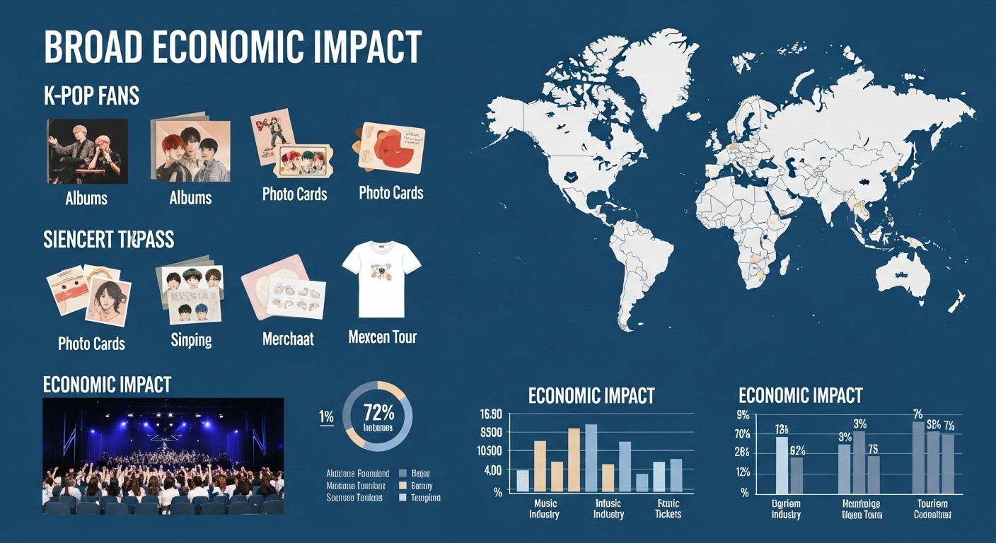 K팝 팬덤의 경제 파급력 (굿즈, 티켓, 팬투어)