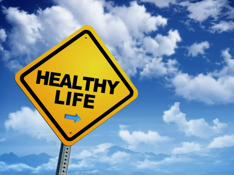 건강한삶 표지판