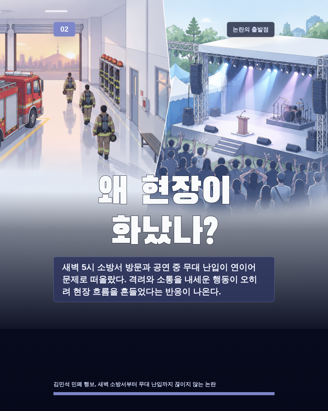 왜 현장이 화났나?