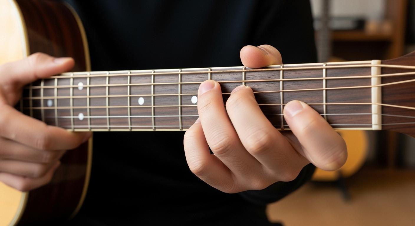 기타 D코드 운지법