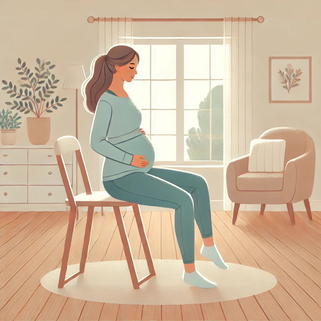 하체운동하는 임산부