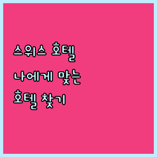 융프라우, 뮈렌, 벵겐 호텔 비교 분