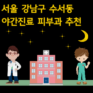 수서동 야간진료 피부과 병원 추천