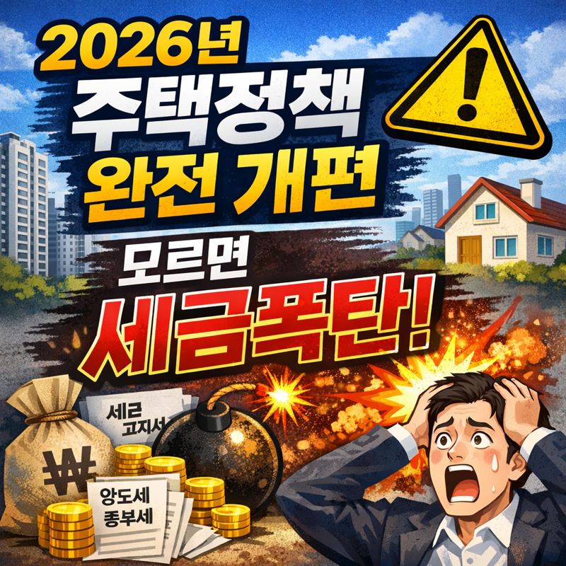 2026년 국토부 주택정책 변경사항 총정리｜이걸 모르면 &lsquo;세금폭탄&rsquo; 맞습니다