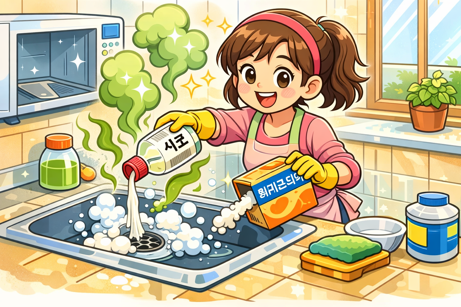 식초 활용한 냄새 제거 꿀팁