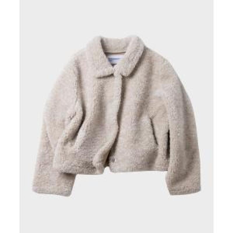 SOME PLACE 에코 퍼 후리스 기모 플리스 숏 무스탕 자켓 점퍼