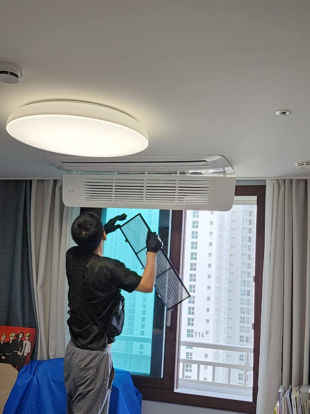 에어컨분해작업4