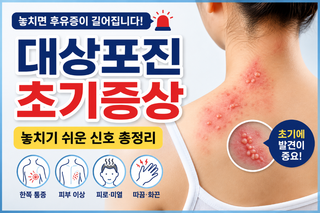 대상포진 초기증상과 치료 시기, 꼭 알아야 할 핵심 정보