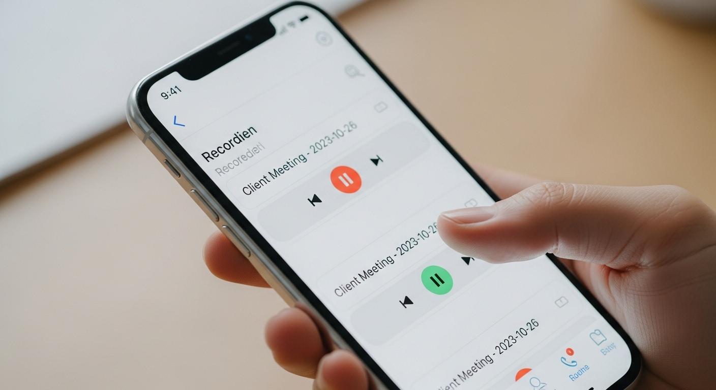 아이폰 통화 녹음 파일 듣는 법