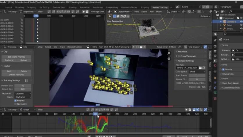 블렌더의 3D 모션 추적