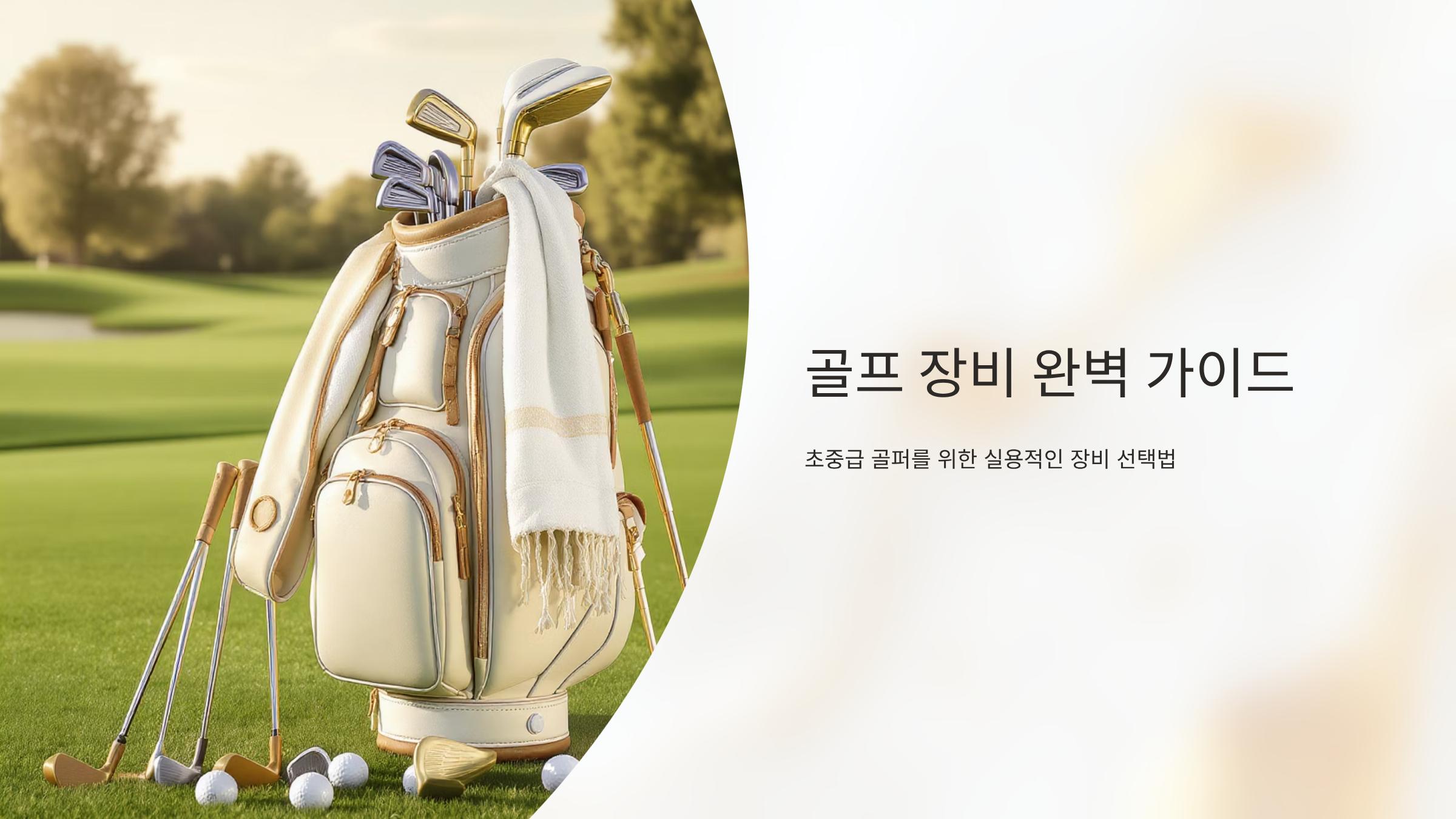 골프초보 필수 장비 추천 완벽정리