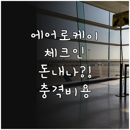 에어로케이항공 공항 체크인 수수료 총..