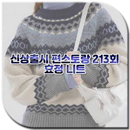 신상출시 편스토랑 213회 효정 니트