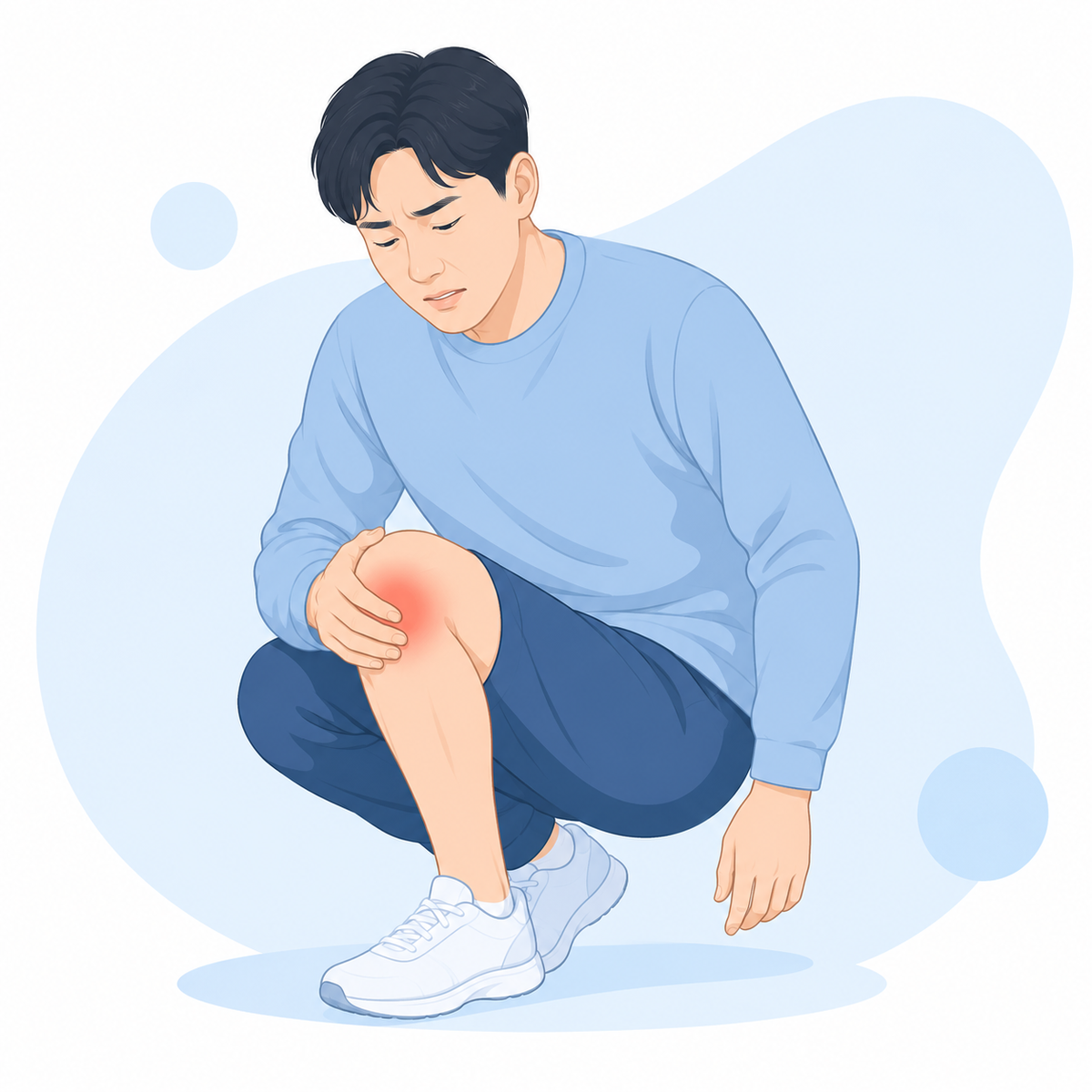 무릎 연골연화증 설명 이미지