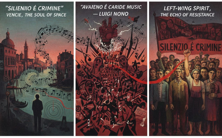 루이지 노노의 '서스펜스 있는 노래' 관련 그림