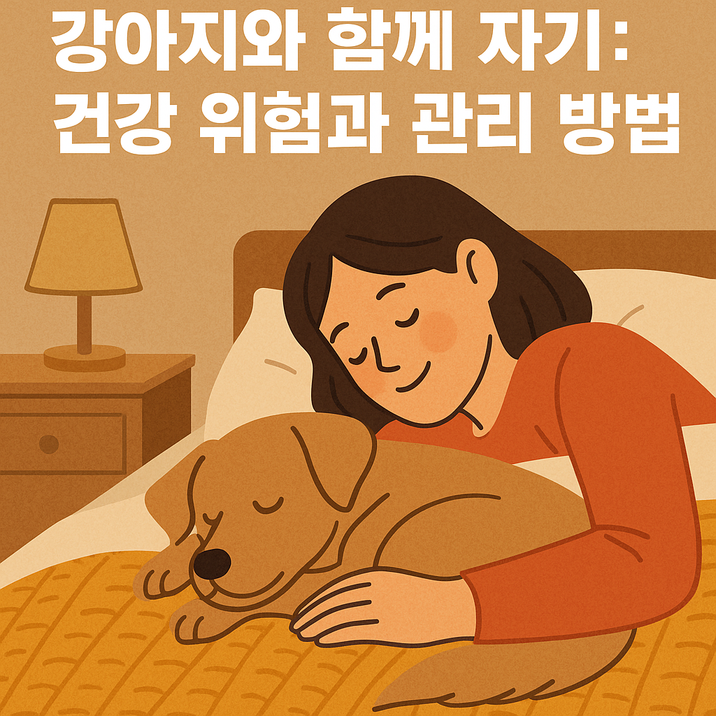 강아지와 함께 자는 것