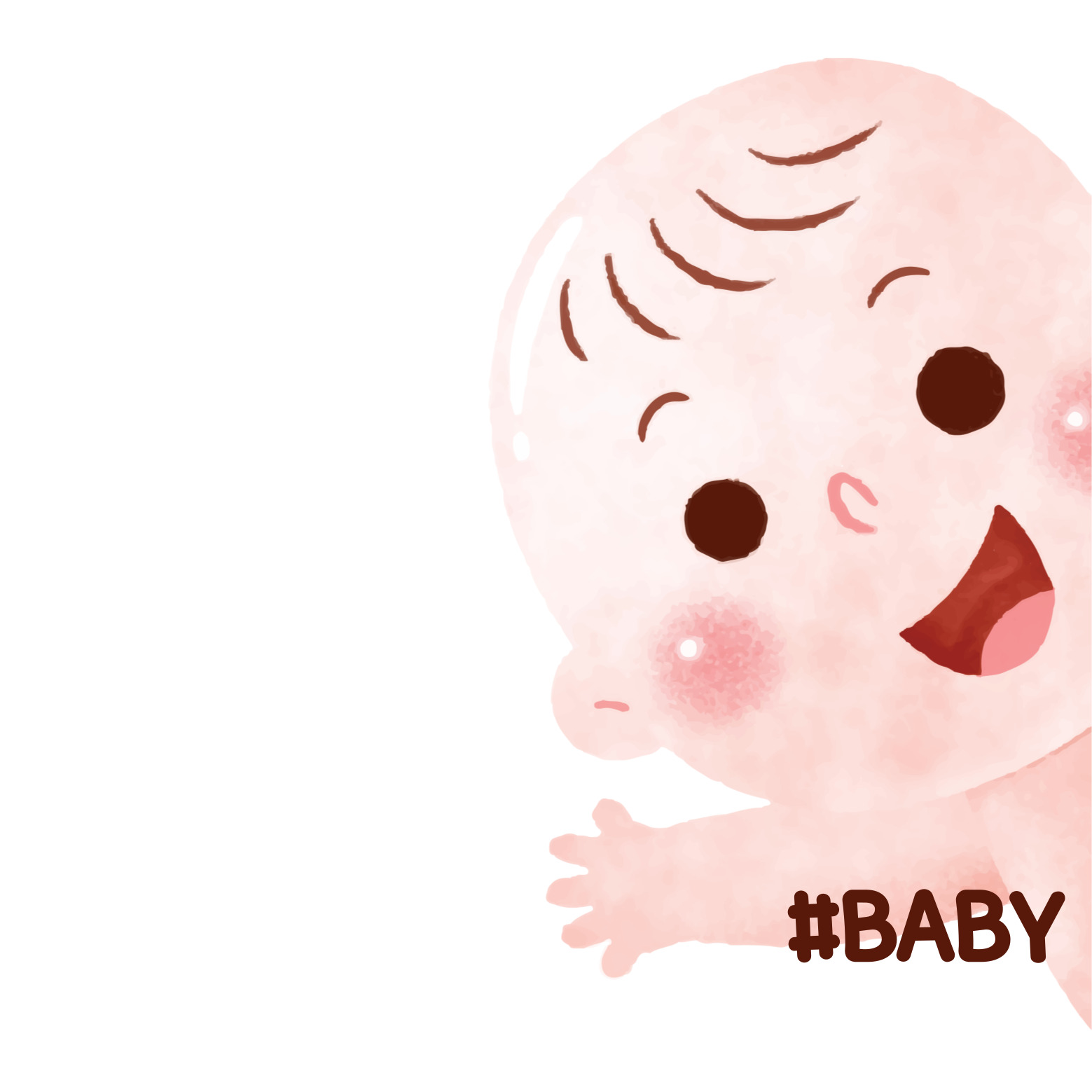 신생아 인사하는 이미지