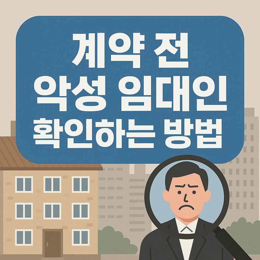 2025년부터 바뀌는 전세 제도: 계약 전 악성 임대인 확인하는 방법