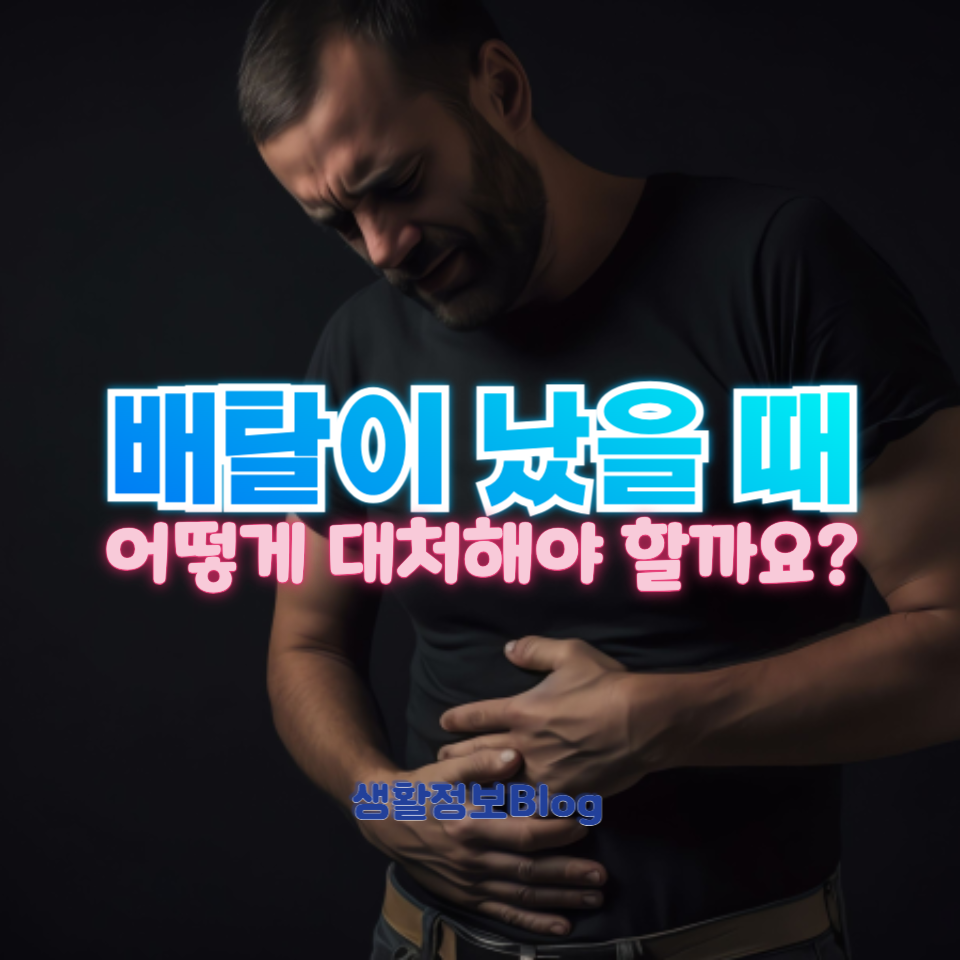 배탈이 났을 때