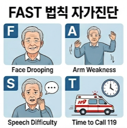 ▲ 뇌졸중(뇌졸증) 증상과 전조증상 5가지, 골든타임 놓치면 치명적인 이유