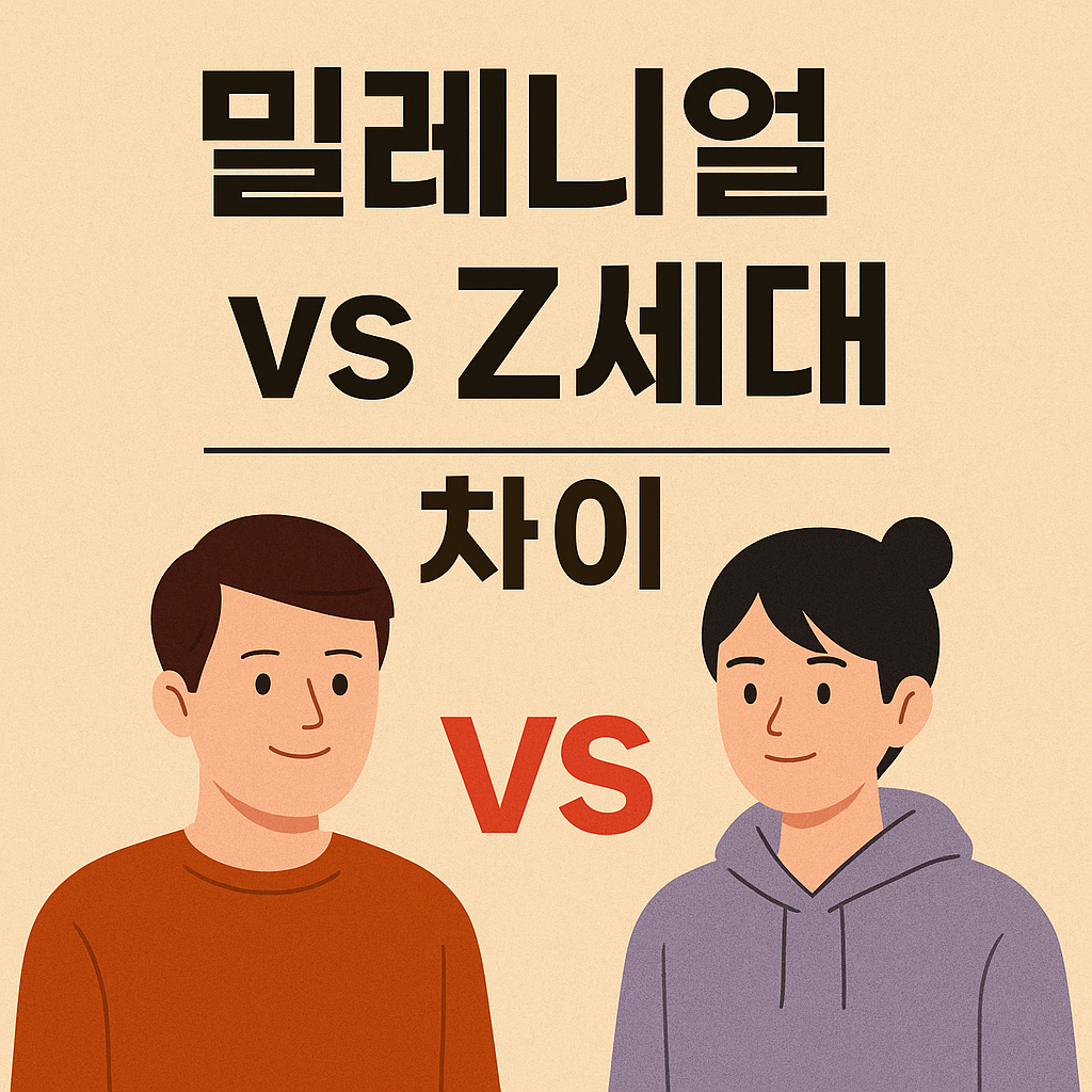 밀레니얼 vs Z세대 차이